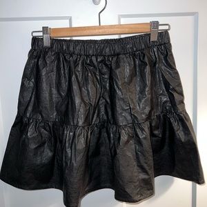 Black Leather Skirt